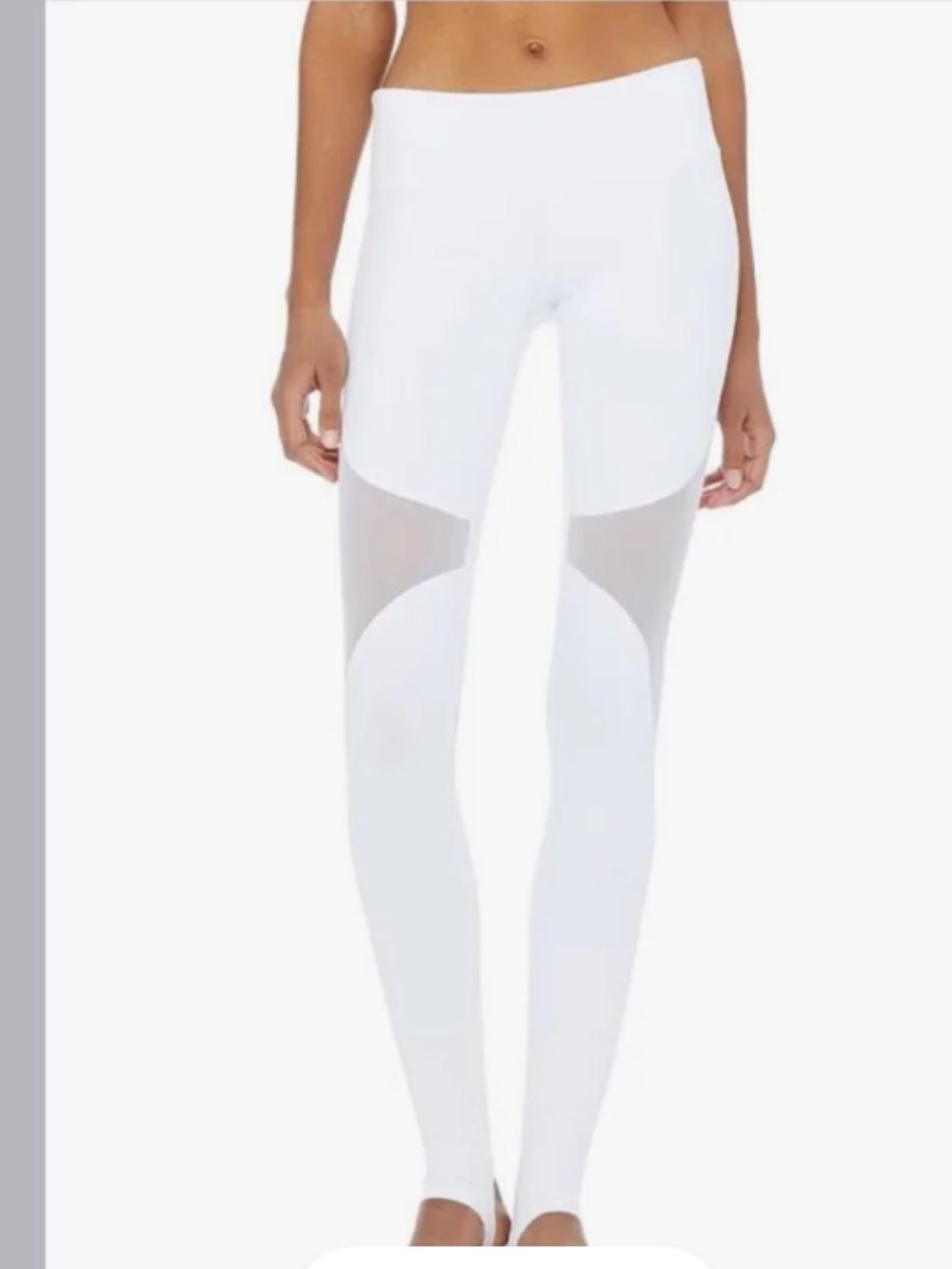 ALO Yoga White High-Waist Leggings